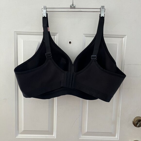 Cacique Woman's Plus-Size Black Lighty Lined No-Wire Bra Sz 50D - Picture 3 of 10